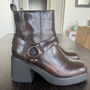 Call it Spring Brown Buckle Boots